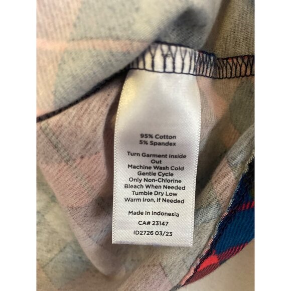 Talbots Women’s Plaid Long Sleeve Turtleneck Tee Size Small Petite - Picture 5 of 5